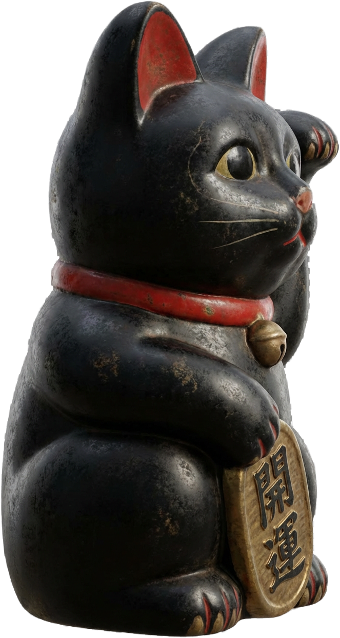 Black Maneki-neko